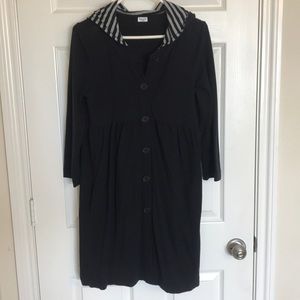 Black Splendid hooded dress